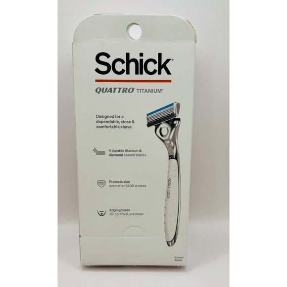 Schick Quattro Titanium Men Razor 4 Blades (1 razor + 3 Cartridges ) - Picture 2 of 2
